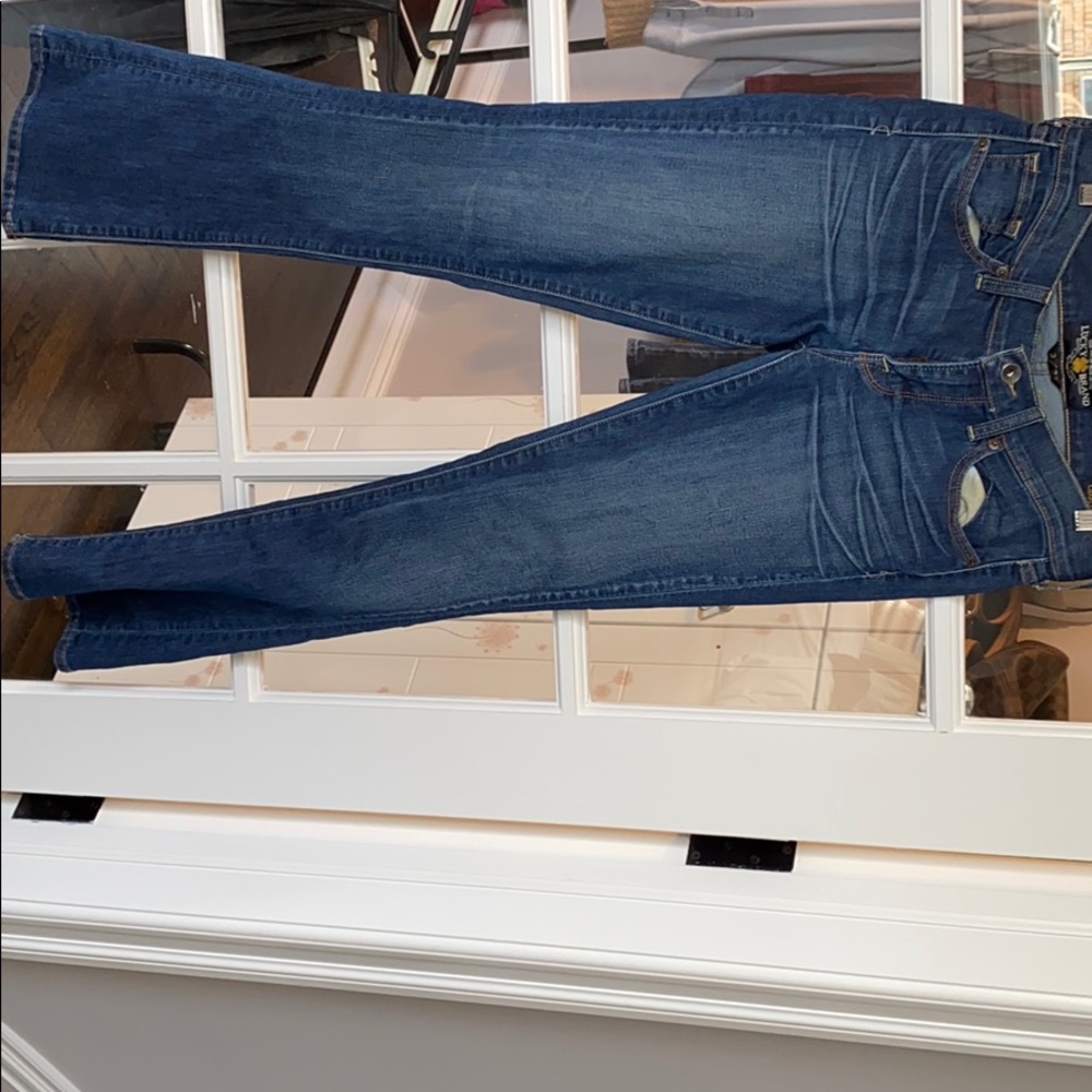 Stretchy low rise jeans